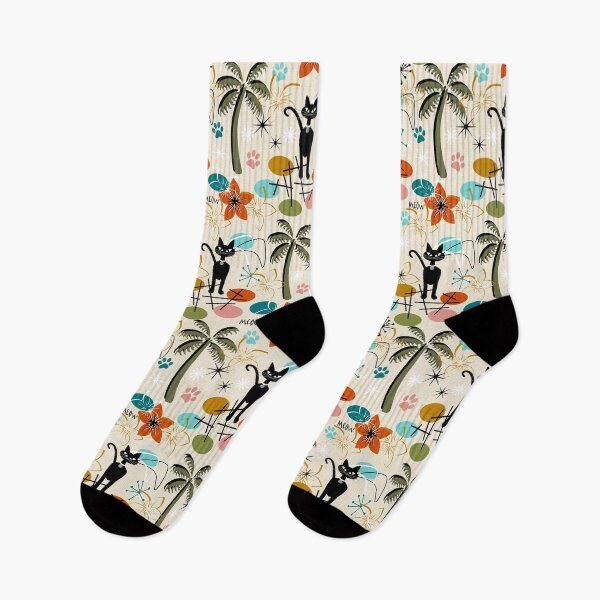 Item preview, Retro Hawaiian Beach Cool Cat Seamless Repeat designed and sold by Sharon Schwalbe.