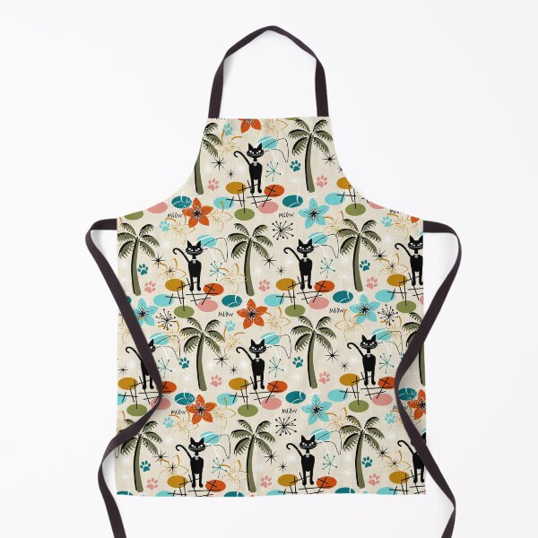 Item preview, Retro Hawaiian Beach Cool Cat Seamless Repeat designed and sold by Sharon Schwalbe.