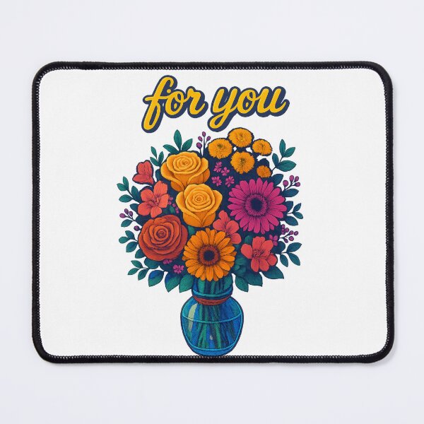 Item preview, For you – Colorful bouquet in pop art style designed and sold by MoodBoosted.