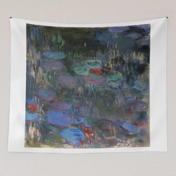 Item preview, Water Lilies Reflections of Weeping Willows  right half   1919 by Claude Monet designed and sold by GabyddAlessandr.