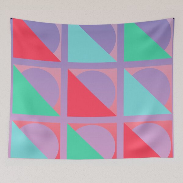 Item preview, Retro Modern Design 17-3: Nine Right Triangles with Semicircle Outlines designed and sold by SBVillard.
