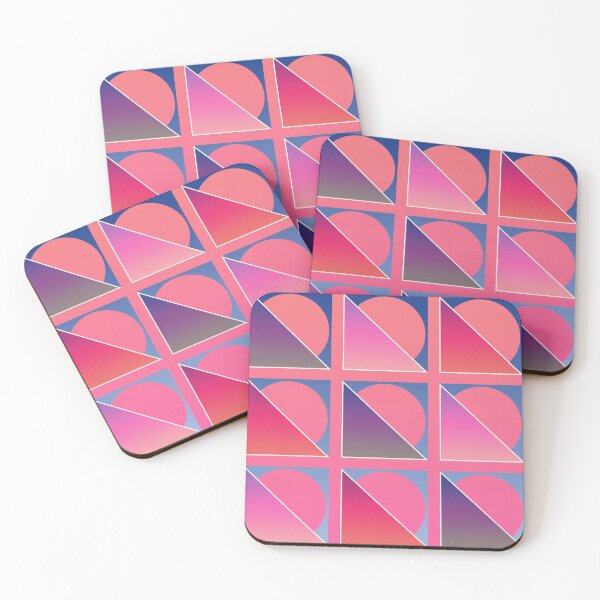Item preview, Retro Modern Design 17-5: Nine Right Triangles with Strokes and Semicircle Outlines designed and sold by SBVillard.