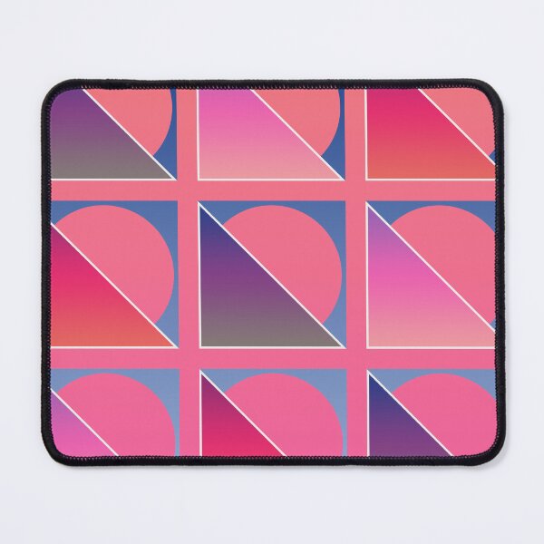 Item preview, Retro Modern Design 17-5: Nine Right Triangles with Strokes and Semicircle Outlines designed and sold by SBVillard.
