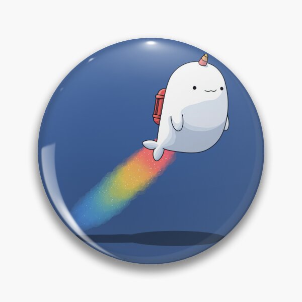 Artikelvorschau, Süßer Chibi Narwal Einhorn Regenbogen entworfen und verkauft von blackdogshop.