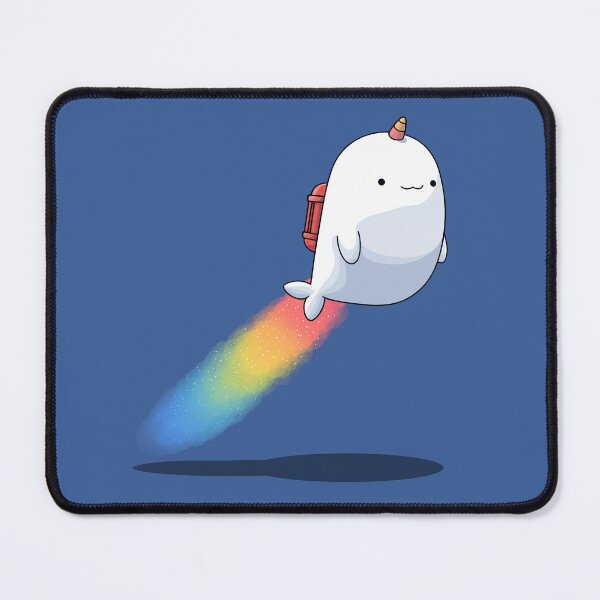 Item preview, Cute chibi Narwal Unicorn Rainbow designed and sold by blackdogshop.