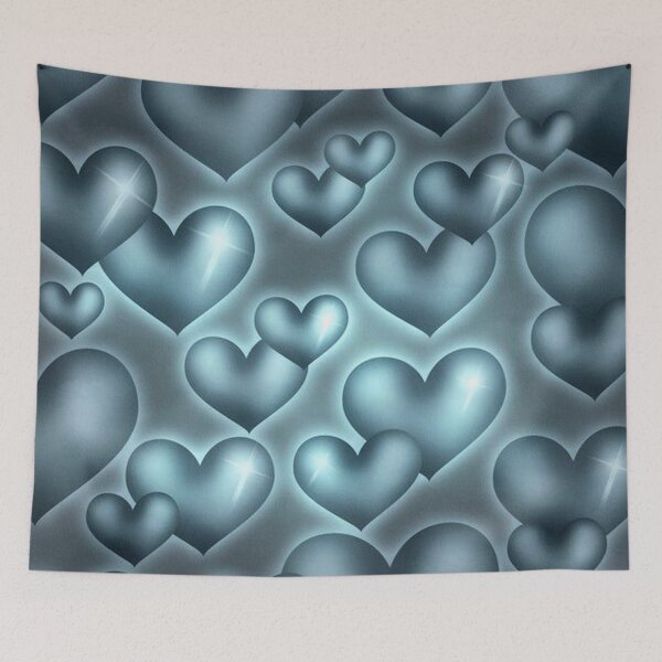 Item preview, Aqua Blue Hearts designed and sold by The Culture Crucifix.