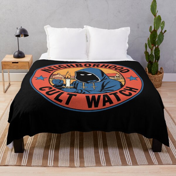 Item preview, Neighborhood Cult Watch Graphic - Dark Humor Design designed and sold by Vintagenaut Co..
