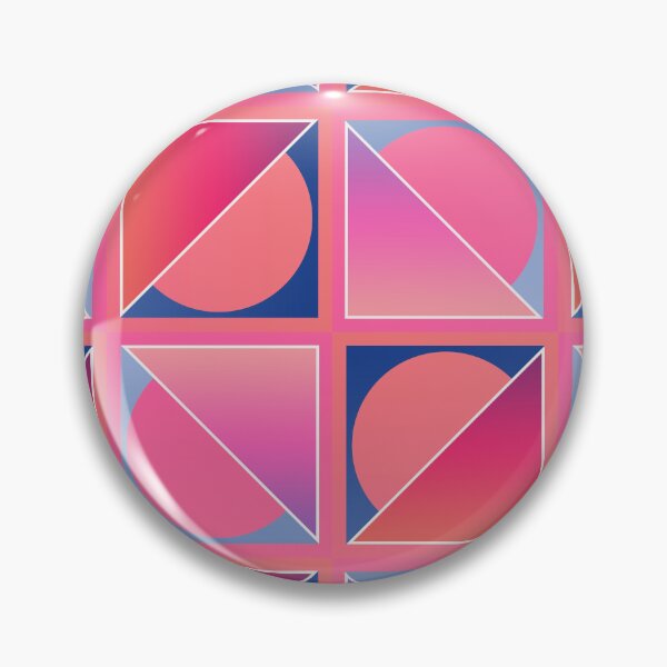 Item preview, Retro Modern Design 17-6a: Four Right Triangles with Strokes and Semicircle Outlines designed and sold by SBVillard.