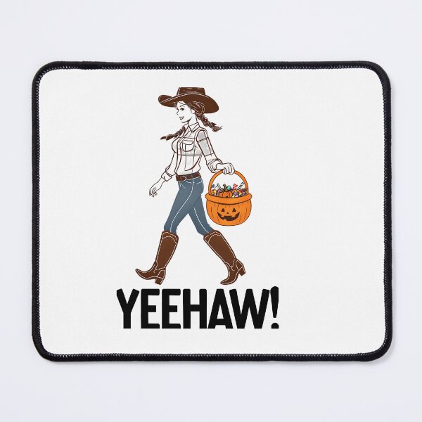 Item preview, Cowgirl Skeleton Halloween – Funny Trick-or-Treat Yeehaw Costume Design with Candy Pumpkin Basket designed and sold by WHDProduction45.