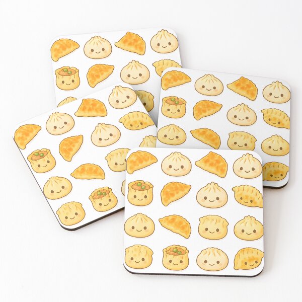 Item preview, Kawaii Dumplings & Gyoza – Cute Anime Food Pattern designed and sold by PosterFuel.