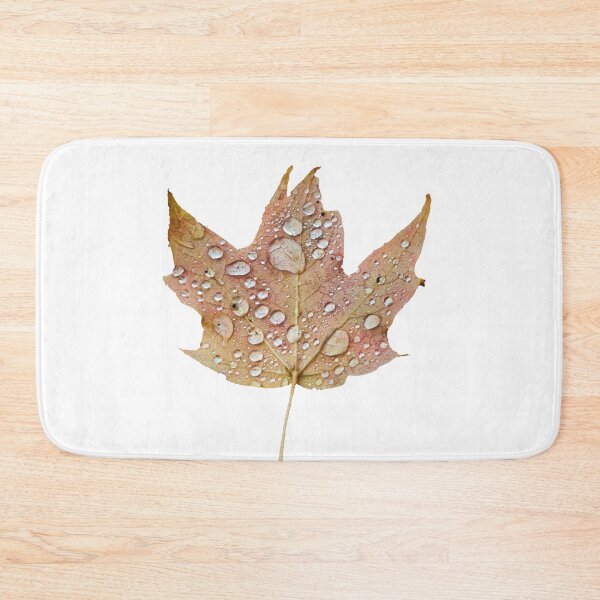 Item preview, Fall Maple Leaf with Fresh Rain Drops  designed and sold by KatJoDesigns.