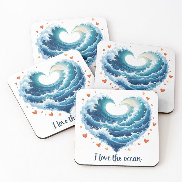 Item preview, Heart of Waves: Deep Love for the Ocean with Sprinkles of Love designed and sold by All-Shopping.