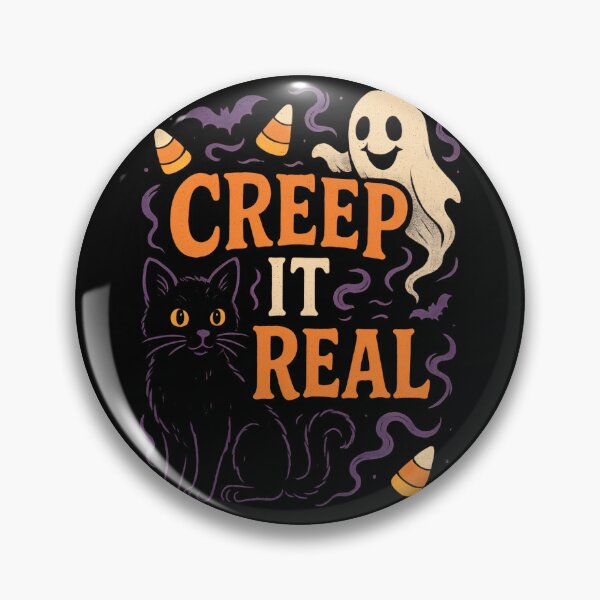 Item preview, Creep It Real with Ghost, Cat, Candy designed and sold by Stickteez.