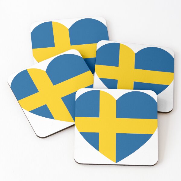 Item preview, Sweden - Swedish Flag Heart designed and sold by chosenhomes.