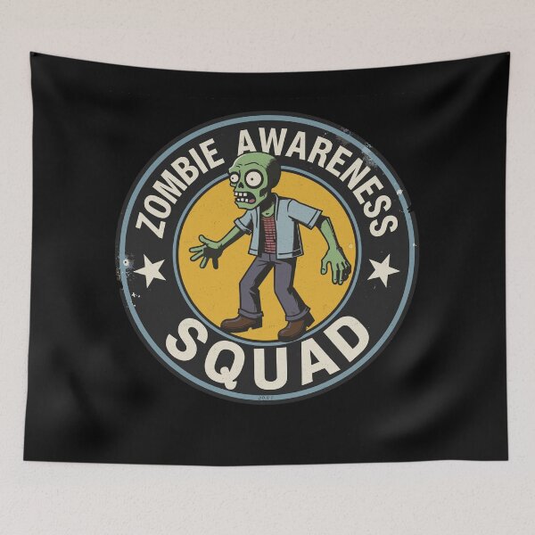 Item preview, Retro Zombie Awareness Squad Graphic - Funny Horror Design designed and sold by Vintagenaut Co..