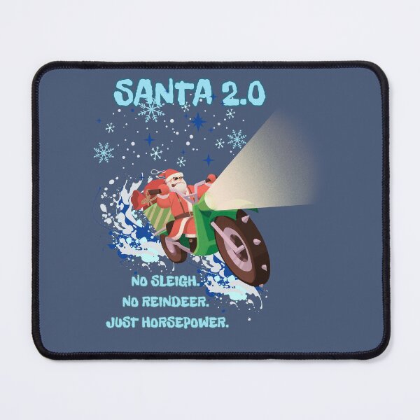 Item preview, Santa 2.0 Motorcycle Rider – Funny Christmas Biker designed and sold by LadyInEverGreen.