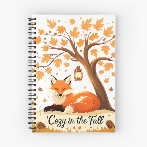 Item preview, Cozy Fall Fox Under Tree – Autumn Woodland Animal Art Print designed and sold by CreativeVisionsHub.