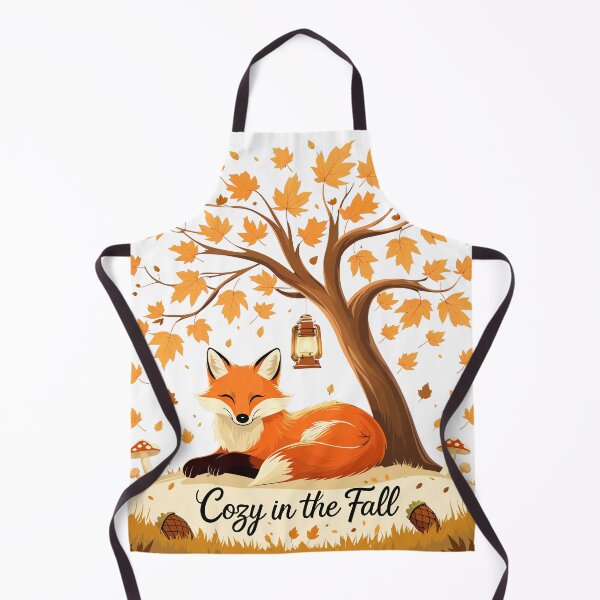 Item preview, Cozy Fall Fox Under Tree – Autumn Woodland Animal Art Print designed and sold by CreativeVisionsHub.