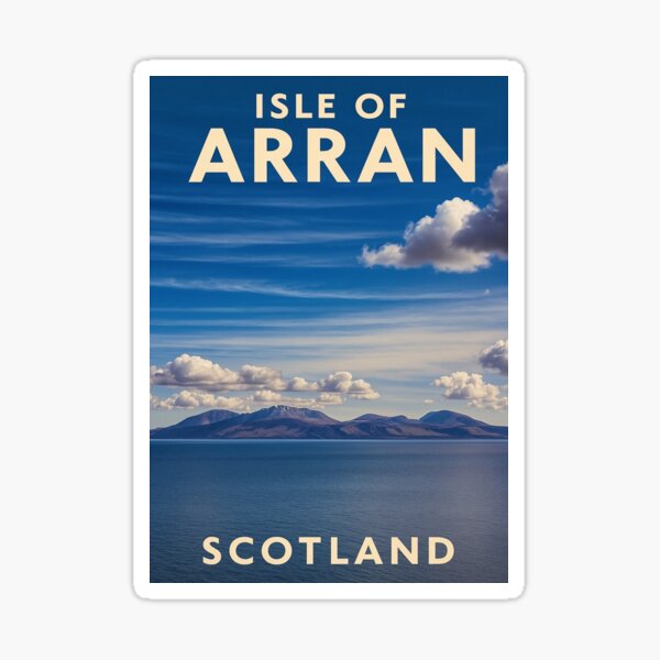 Item preview, Isle of Arran Scotland Scenic Landscape Travel Poster designed and sold by Soul of Alba.