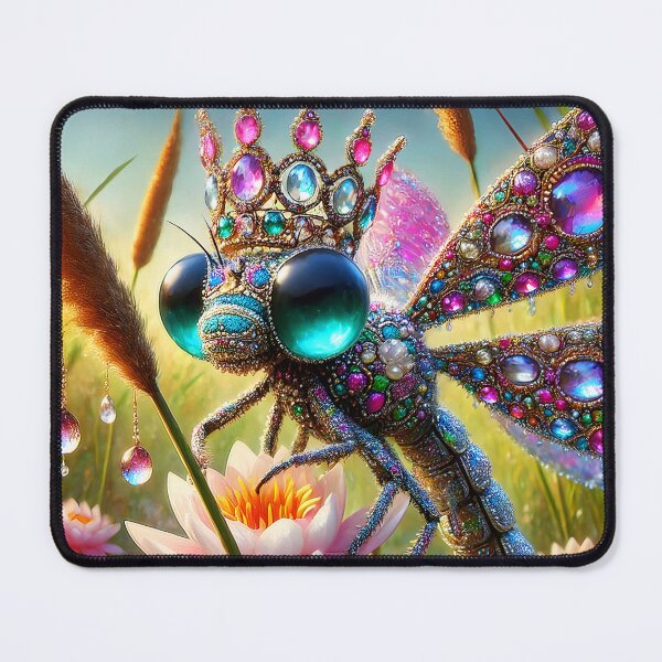 Item preview, Dragonfly Queen – Crystalline Wings by the Waterlily Lake designed and sold by EmeraldeaArt.