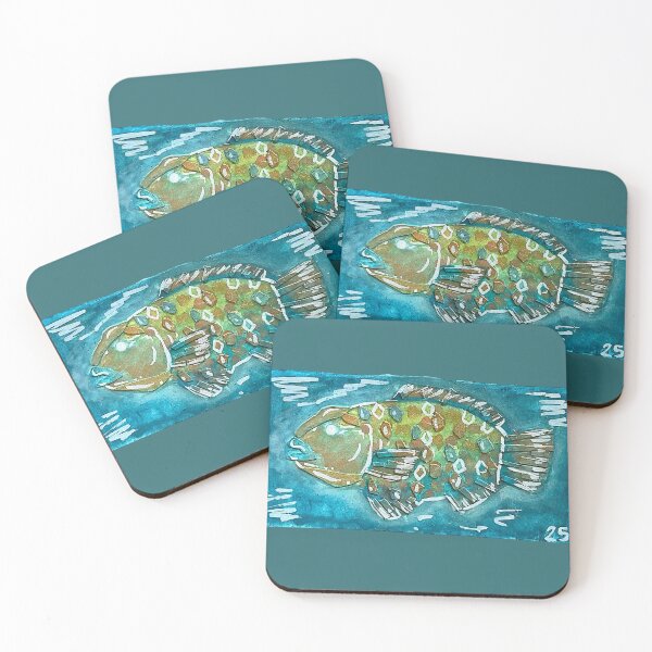 Item preview, Watercolor: Goliath Grouper designed and sold by DoodlesByPapaya.