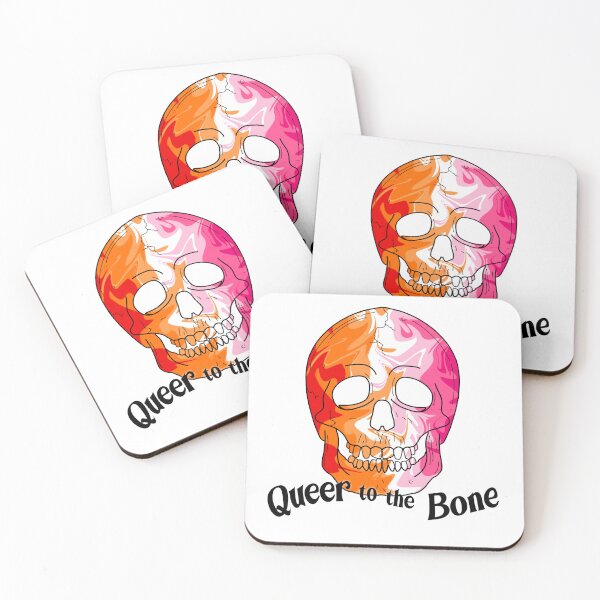 Item preview, Queer to the Bone Trippy Lesbian Skull Pride Art designed and sold by Non-Binary-Art.