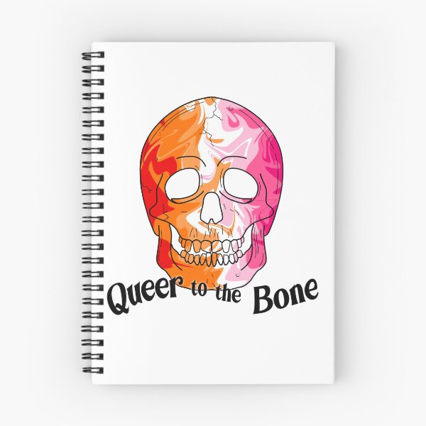Item preview, Queer to the Bone Trippy Lesbian Skull Pride Art designed and sold by Non-Binary-Art.