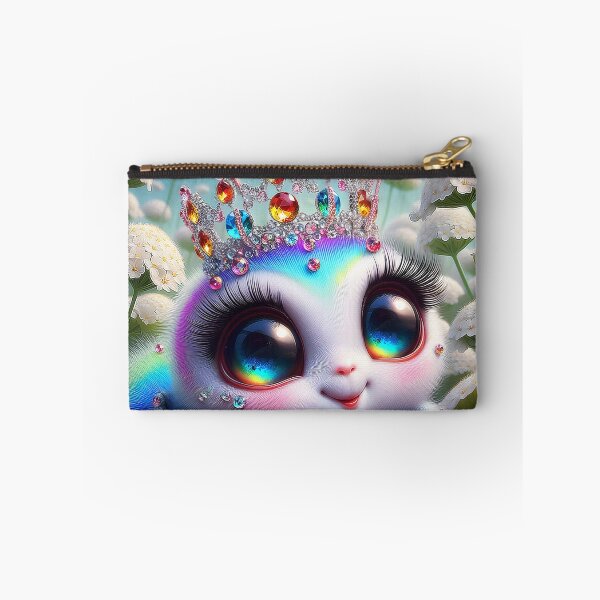Item preview, Rainbow Spider Princess – Cute Queen on White Flowers  designed and sold by EmeraldeaArt.
