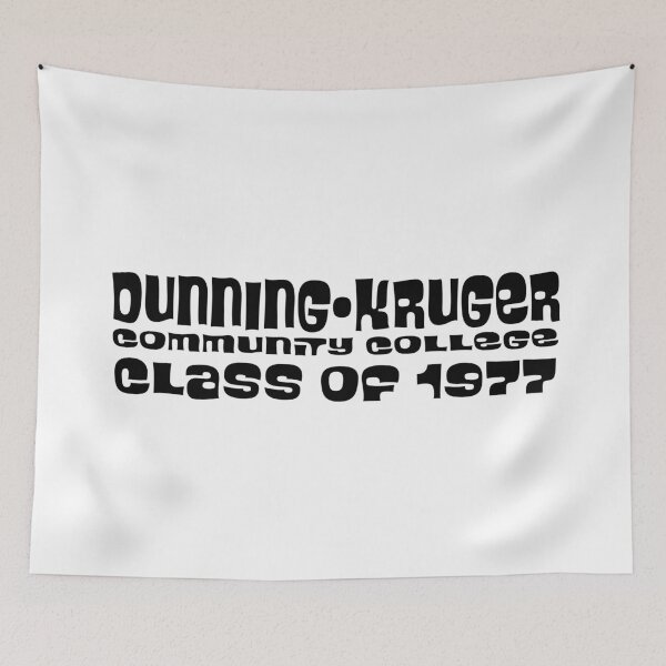 Item preview, Dunning-Kruger Community College designed and sold by jdtees.