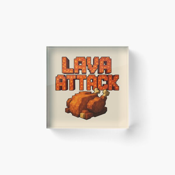 Item preview, Lava Attack Steve's chicken  designed and sold by FatBirdie.