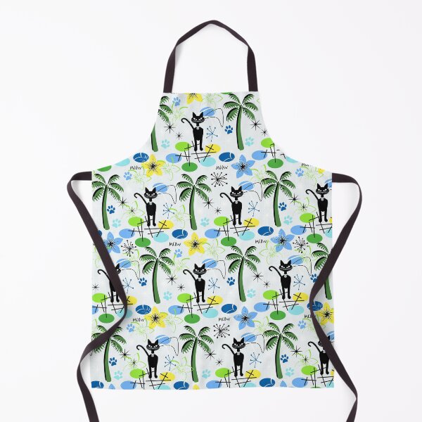 Item preview, Beach Cat Retro Tropical Hawaiian Seamless Repeat designed and sold by Sharon Schwalbe.