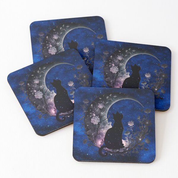 Item preview, Lunar Gaze: The Enchanted Moon Cat designed and sold by MysticOzzy.