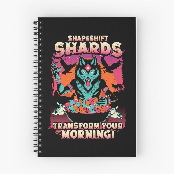 Item preview, Shapeshift Shards Retro Werewolf Cryptid Cereal Box Parody Horror Breakfast Art designed and sold by Crush Retro®.