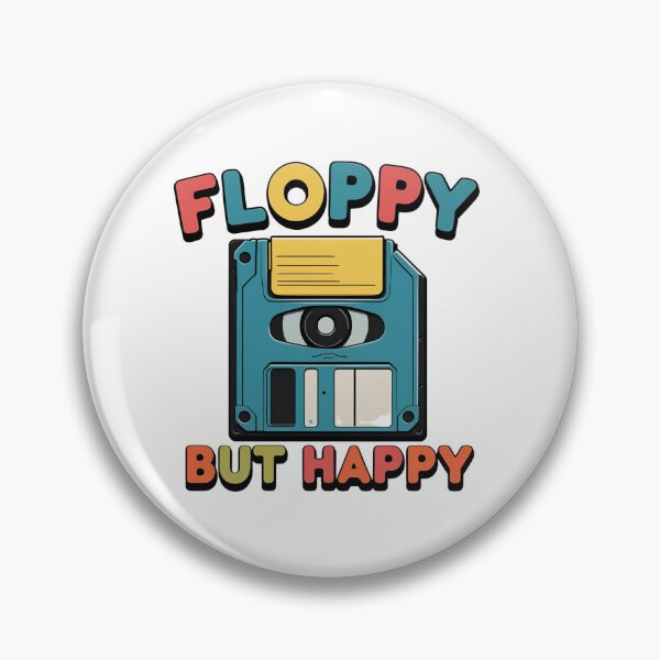 Item preview, Retro Floppy But Happy designed and sold by PolarisInk.