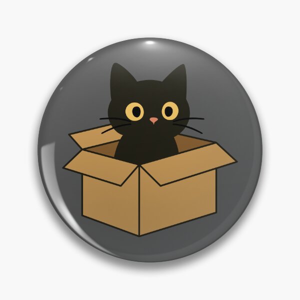 Item preview, Black Cat in Cardboard Box designed and sold by MojaDoodles.