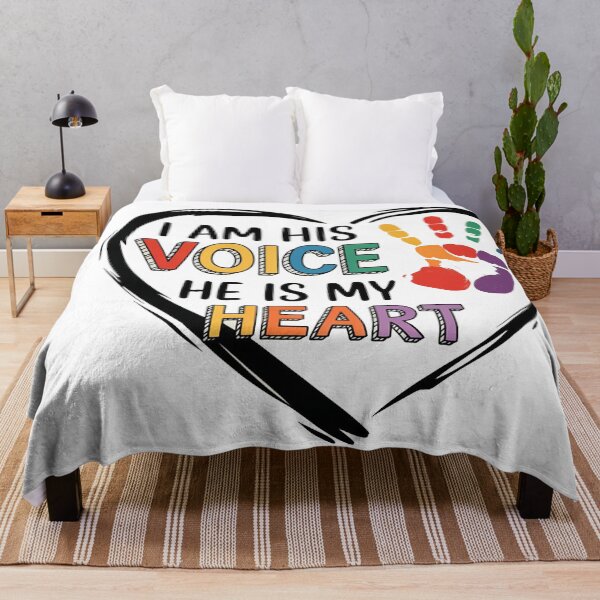 Item preview, AUTISM I am his voice he is my heart kids mother father son daughter  designed and sold by Ratchet100.
