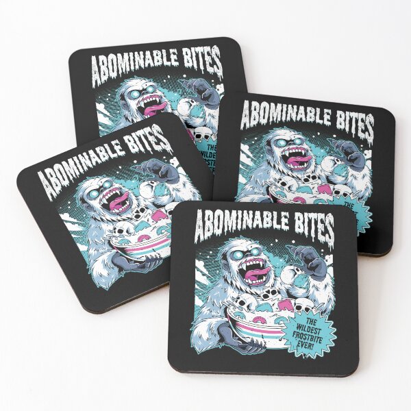 Item preview, Abominable Bites Frosty Yeti Cereal Box Parody Snow Monster Retro Art designed and sold by Crush Retro®.