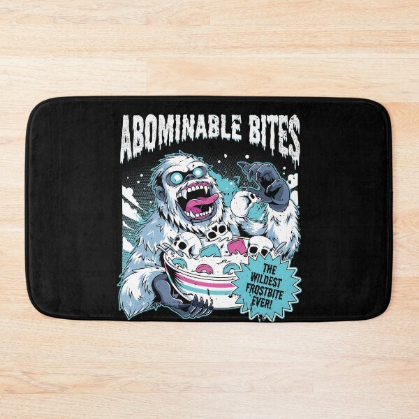 Item preview, Abominable Bites Frosty Yeti Cereal Box Parody Snow Monster Retro Art designed and sold by Crush Retro®.