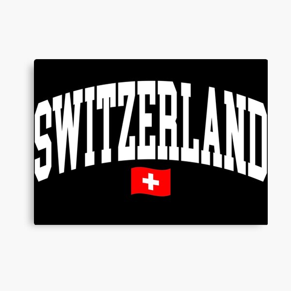 Item preview, Switzerland - Curved Font with Flag designed and sold by chosenhomes.
