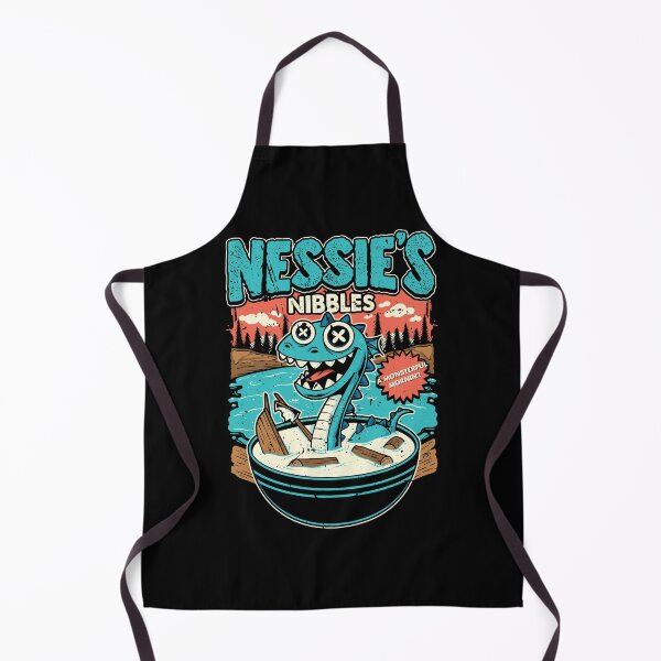Item preview, Nessie's Nibbles Loch Ness Monster Retro Cereal Box Tourist Souvenir Art designed and sold by Crush Retro®.