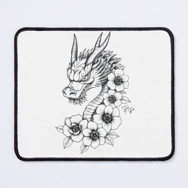 Item preview, Dragon flowers designed and sold by ashlieghlloyd.