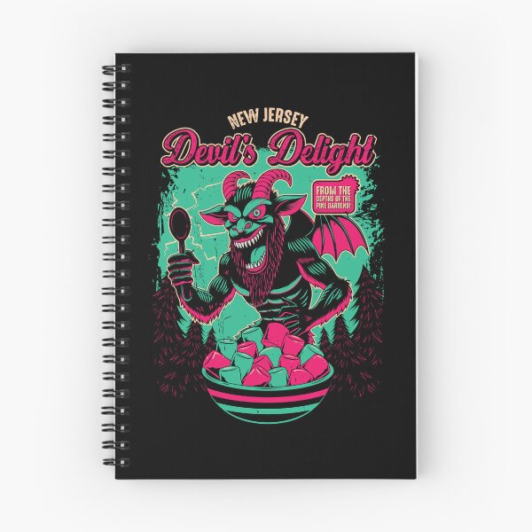 Item preview, Devil's Delight Jersey Devil Cryptid Cereal Box Horror Breakfast Parody Art designed and sold by Crush Retro®.