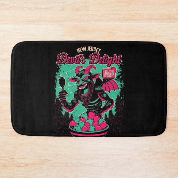 Item preview, Devil's Delight Jersey Devil Cryptid Cereal Box Horror Breakfast Parody Art designed and sold by Crush Retro®.