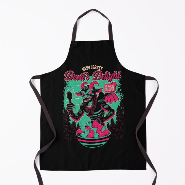 Item preview, Devil's Delight Jersey Devil Cryptid Cereal Box Horror Breakfast Parody Art designed and sold by Crush Retro®.