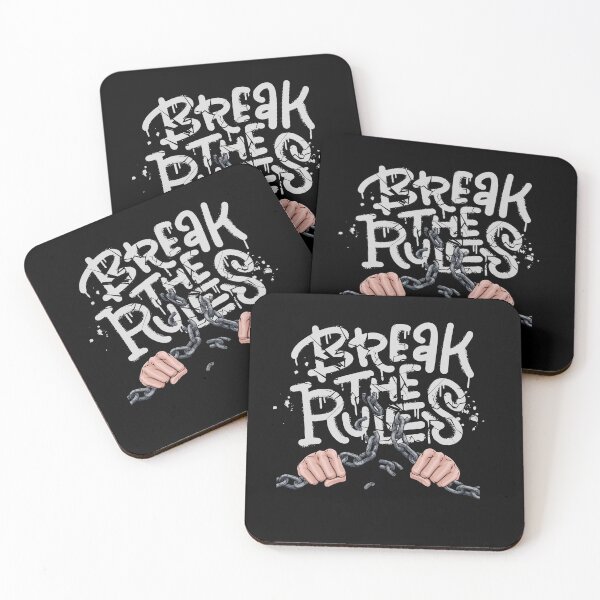 Item preview, Break The Rules – Bold Motivational Typography Design designed and sold by Mewra.