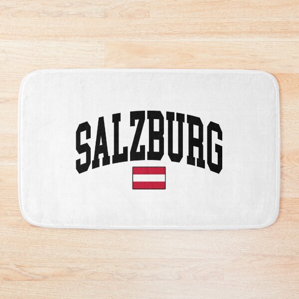 Item preview, Salzburg - Austrian Curved Text with Flag designed and sold by chosenhomes.