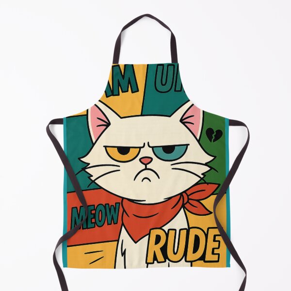 Item preview, Unfriendly Cat with Heterochromia – Pop Art Comic Style designed and sold by Idelab-11.