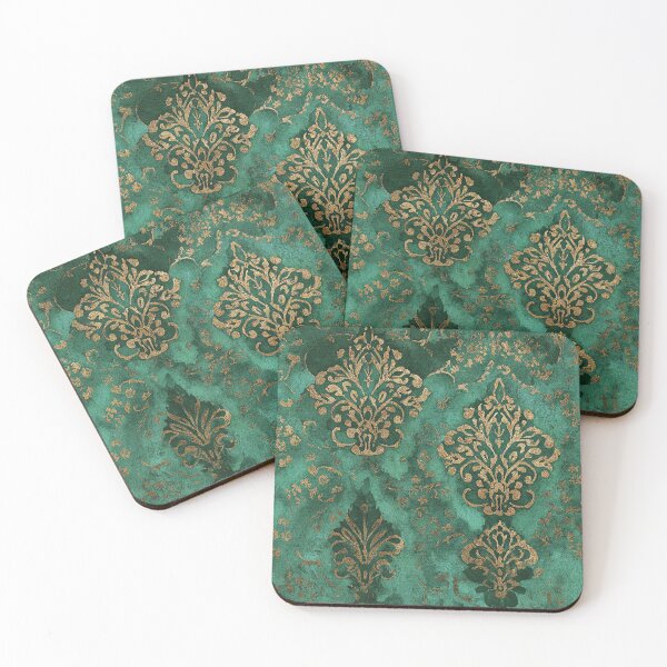 Item preview, Emerald Empire Brocade designed and sold by RyanPhamDesigns.