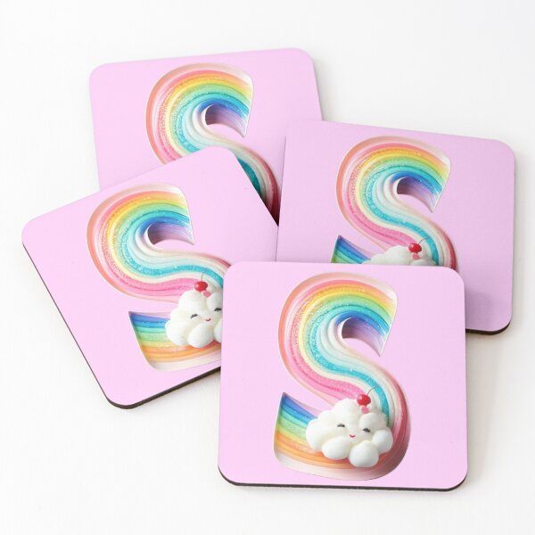 Item preview, Alphabet "S" shape - Fluffy Kawaii Cloud Dessert Sticker designed and sold by A little more Whirl.