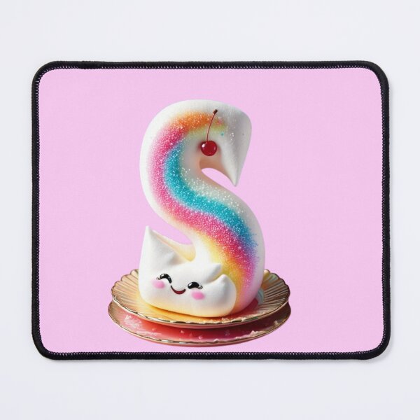 Item preview, Alphabet "S" shape - Pillowy Sweet Cloud with Sprinkles Sticker designed and sold by A little more Whirl.
